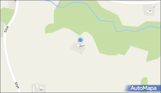 Szyk, Szyk, 143, mapa Szyk