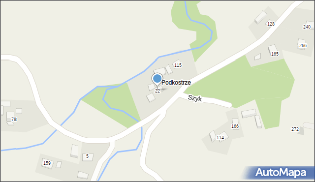Szyk, Szyk, 22, mapa Szyk
