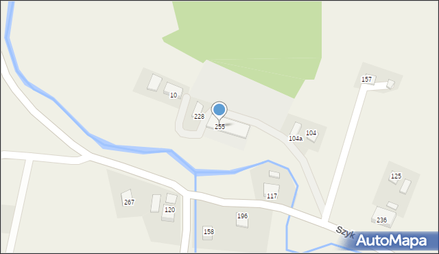 Szyk, Szyk, 255, mapa Szyk