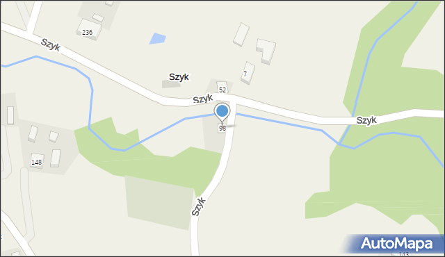 Szyk, Szyk, 98, mapa Szyk