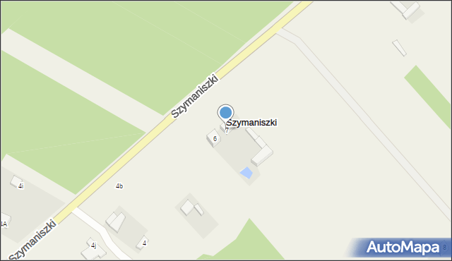 Szymaniszki, Szymaniszki, 7, mapa Szymaniszki