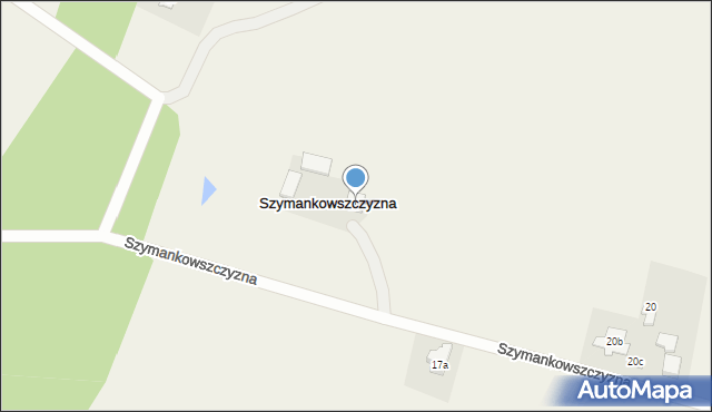 Szymankowszczyzna, Szymankowszczyzna, 17, mapa Szymankowszczyzna