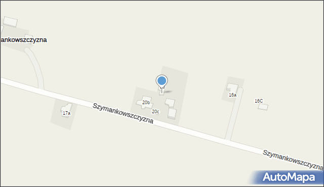 Szymankowszczyzna, Szymankowszczyzna, 20a, mapa Szymankowszczyzna
