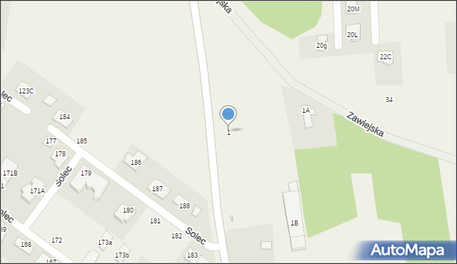 Szymanów, Szymanów, 1, mapa Szymanów