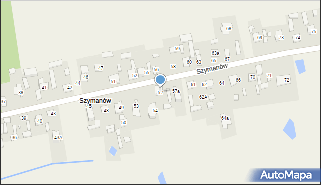 Szymanów, Szymanów, 57, mapa Szymanów
