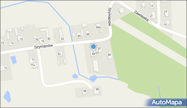 Szymanów, Szymanów, 84, mapa Szymanów
