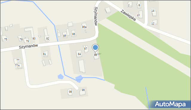 Szymanów, Szymanów, 88, mapa Szymanów