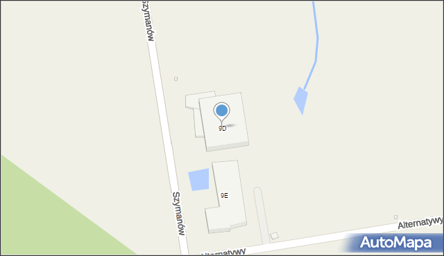 Szymanów, Szymanów, 9D, mapa Szymanów