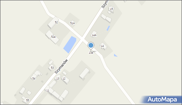 Szymanów, Szymanów, 13a, mapa Szymanów