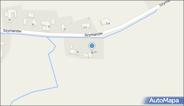 Szymanów, Szymanów, 29, mapa Szymanów