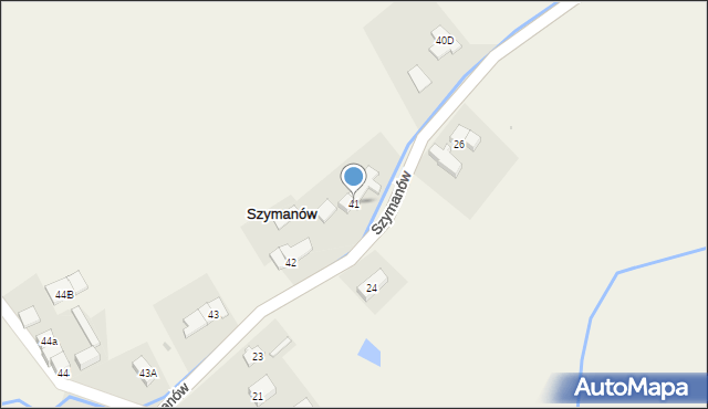 Szymanów, Szymanów, 41, mapa Szymanów