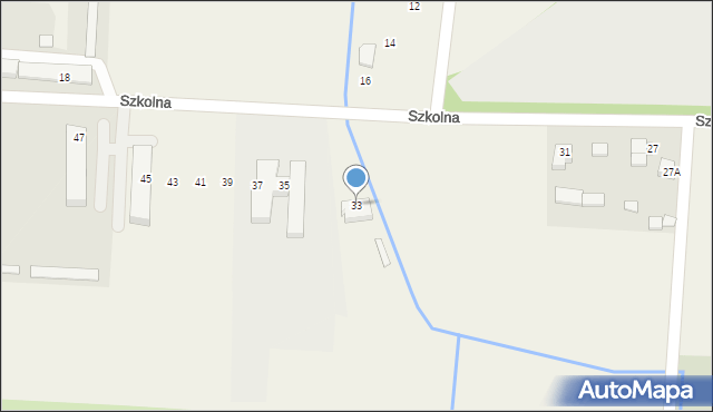 Szymanów, Szkolna, 33, mapa Szymanów
