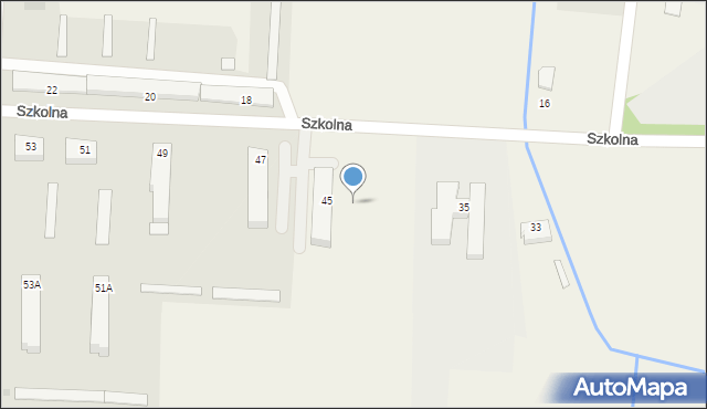 Szymanów, Szkolna, 43, mapa Szymanów