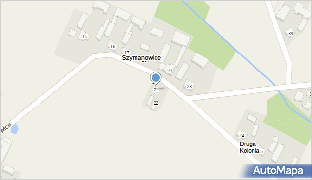 Szymanowice, Szymanowice, 21, mapa Szymanowice