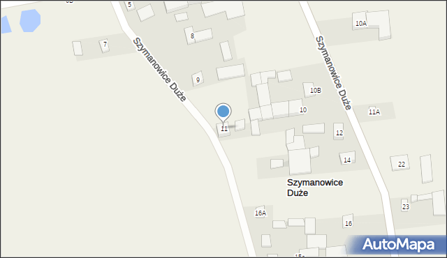 Szymanowice Duże, Szymanowice Duże, 11, mapa Szymanowice Duże