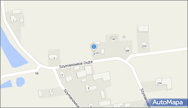 Szymanowice Duże, Szymanowice Duże, 4, mapa Szymanowice Duże