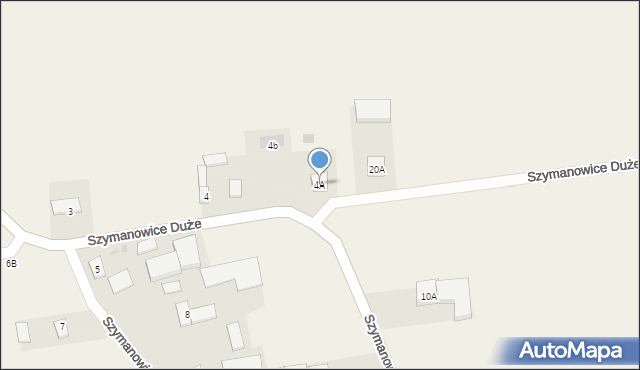 Szymanowice Duże, Szymanowice Duże, 4A, mapa Szymanowice Duże