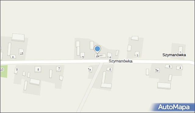 Szymanówka, Szymanówka, 4A, mapa Szymanówka