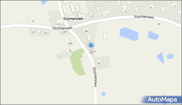 Szymanowo, Szymanowo, 18, mapa Szymanowo