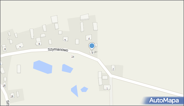 Szymanowo, Szymanowo, 3, mapa Szymanowo