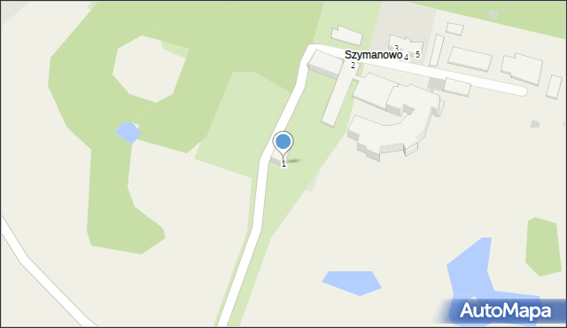 Szymanowo, Szymanowo, 1, mapa Szymanowo