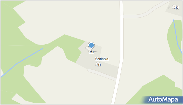 Szymbark, Szymbark, 228, mapa Szymbark