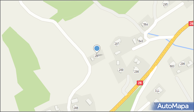 Szymbark, Szymbark, 287, mapa Szymbark