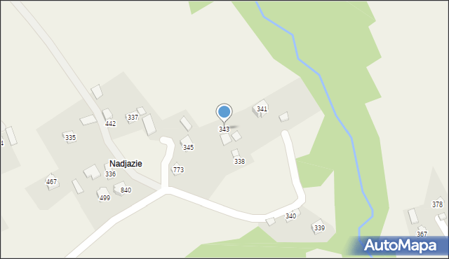 Szymbark, Szymbark, 343, mapa Szymbark