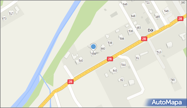 Szymbark, Szymbark, 539, mapa Szymbark