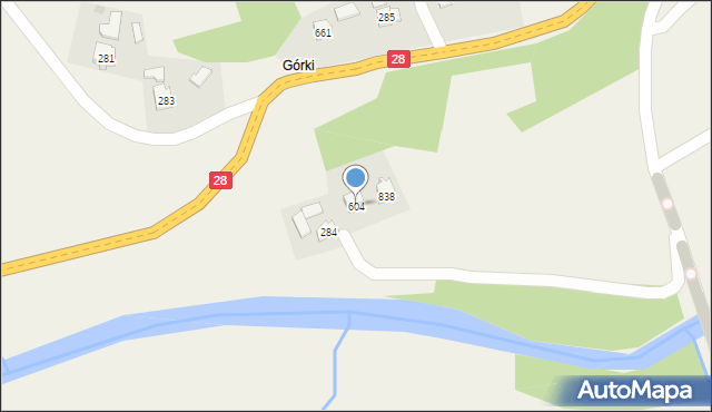 Szymbark, Szymbark, 604, mapa Szymbark