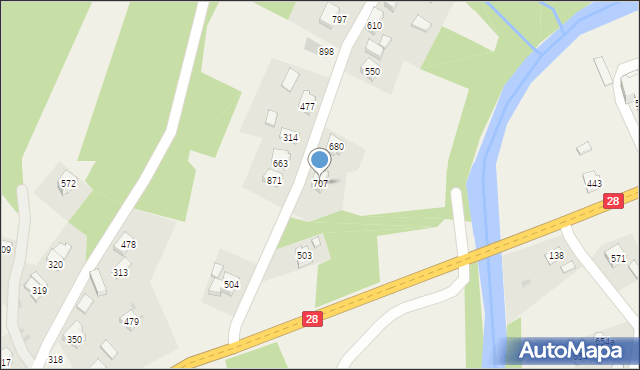 Szymbark, Szymbark, 707, mapa Szymbark