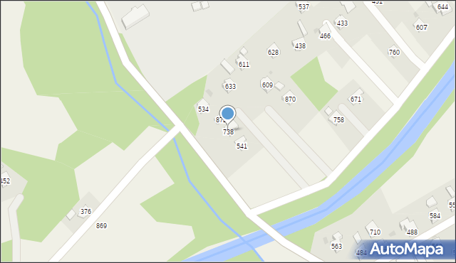 Szymbark, Szymbark, 738, mapa Szymbark