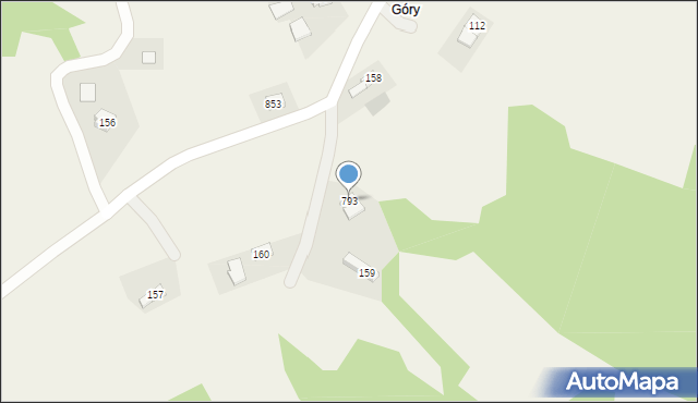 Szymbark, Szymbark, 793, mapa Szymbark