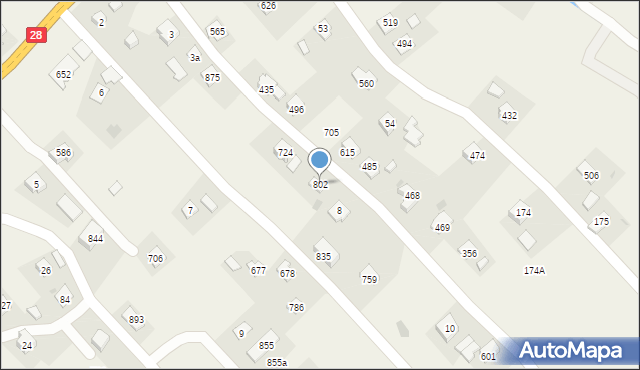 Szymbark, Szymbark, 802, mapa Szymbark