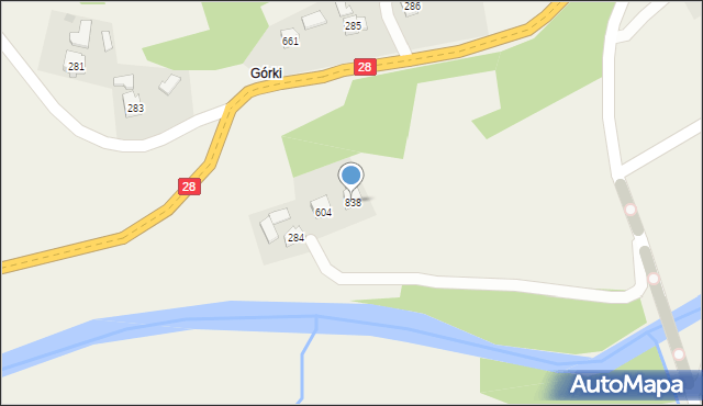 Szymbark, Szymbark, 838, mapa Szymbark