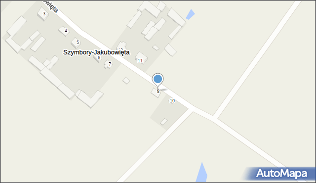 Szymbory-Jakubowięta, Szymbory-Jakubowięta, 8, mapa Szymbory-Jakubowięta