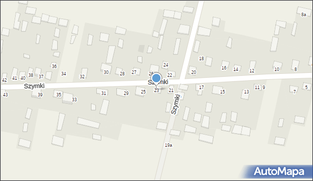 Szymki, Szymki, 23, mapa Szymki