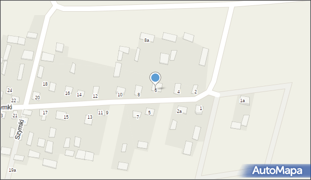Szymki, Szymki, 6, mapa Szymki