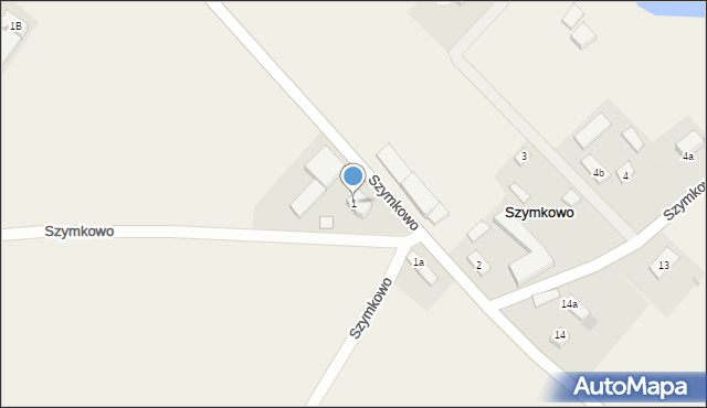 Szymkowo, Szymkowo, 1, mapa Szymkowo