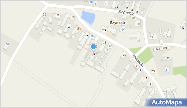 Szymocin, Szymocin, 14, mapa Szymocin