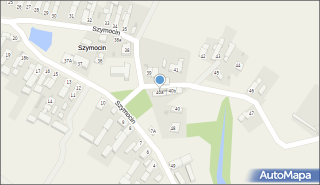 Szymocin, Szymocin, 40a, mapa Szymocin