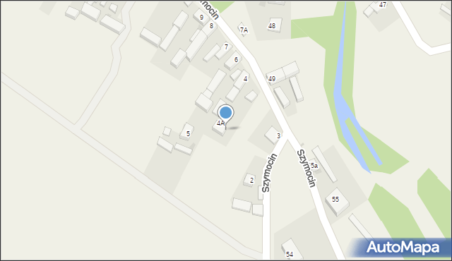 Szymocin, Szymocin, 4B, mapa Szymocin