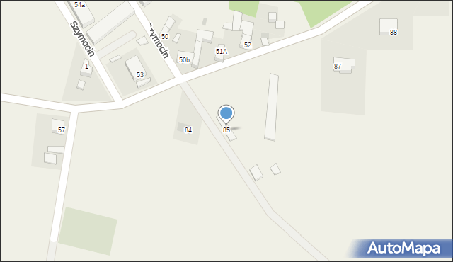 Szymocin, Szymocin, 85, mapa Szymocin