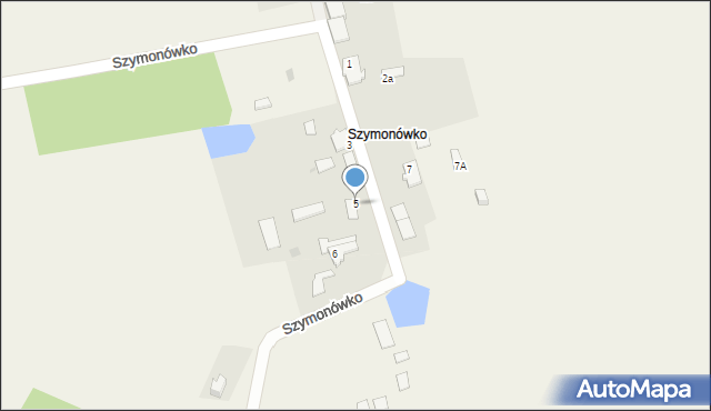 Szymonówko, Szymonówko, 5, mapa Szymonówko