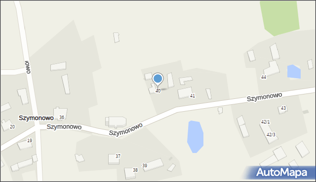 Szymonowo, Szymonowo, 40, mapa Szymonowo