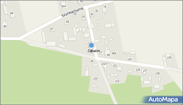 Szynkarzyzna, Szynkarzyzna, 96, mapa Szynkarzyzna