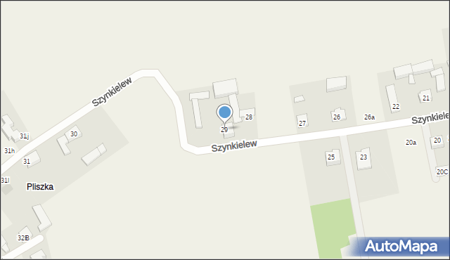 Szynkielew, Szynkielew, 29, mapa Szynkielew