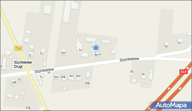 Szynkielew, Szynkielew, 55, mapa Szynkielew