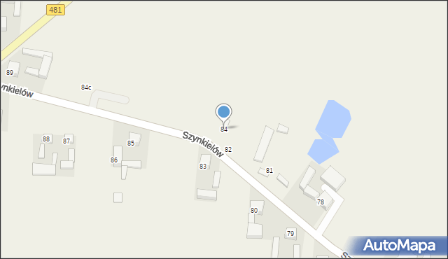 Szynkielów, Szynkielów, 84, mapa Szynkielów
