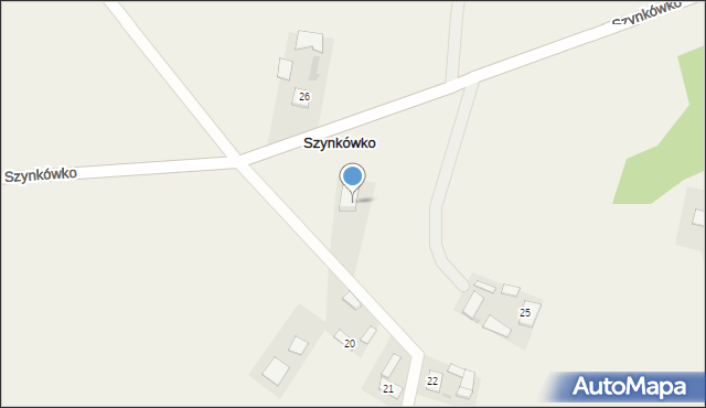 Szynkówko, Szynkówko, 25a, mapa Szynkówko